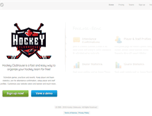 Tablet Screenshot of hockeyclubhouse.com